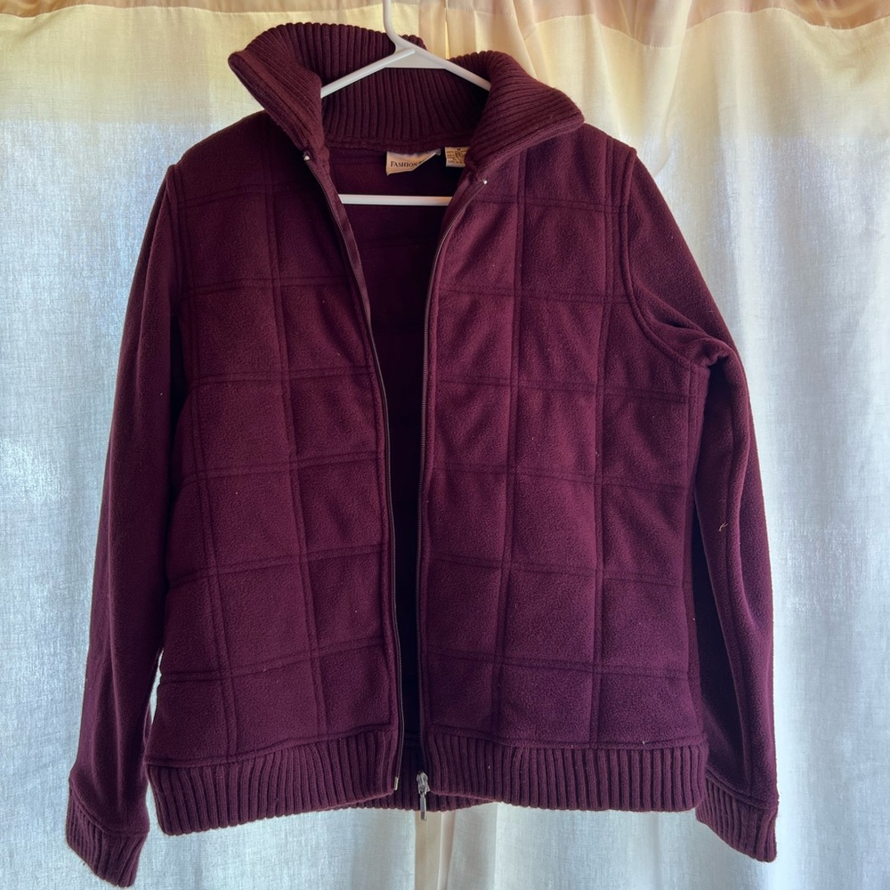 Fashion Bug Maroon Quilted Jacket